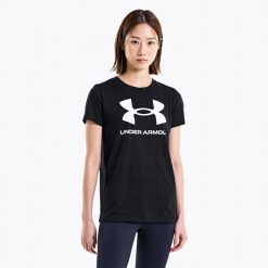 Koszulka Damska T-Shirt Damski Sportowy Under Armour Graphic Sscxxl 001 Xxl. Czarne bluzki sportowe damskie Under Armour, xxl, bez kołnierzyka, bez ramiączek. Za 129.99 zł.