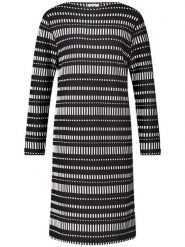 Gerry Weber Sukienka w kolorze czarno-białym rozmiar: 38. Czarne sukienki damskie Gerry Weber, na co dzień, bez wzorów, bez kołnierzyka, bez ramiączek, midi, proste. Za 148.26 zł.