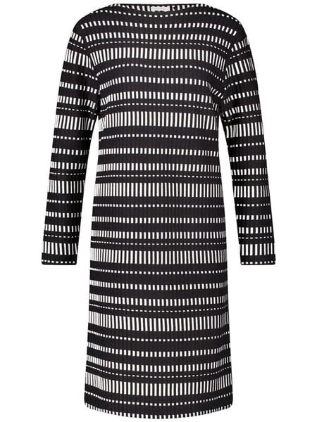 Gerry Weber Sukienka w kolorze czarno-białym rozmiar: 38. Czarne sukienki damskie Gerry Weber, na co dzień, bez wzorów, bez kołnierzyka, bez ramiączek, midi, proste. Za 148.26 zł.