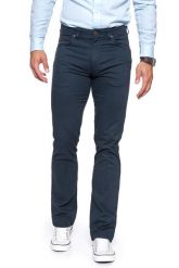 WRANGLER SPODNIE MĘSKIE ARIZONA STRETCH NAVY W12OP849I 112126411. Niebieskie spodnie materiałowe męskie Wrangler, bez wzorów, z materiału, klasyczne. W wyprzedaży za 99.99 zł.