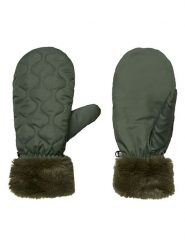 Becksöndergaard Rękawiczki "Makara" w kolorze ciemnozielonym rozmiar: M/L. Zielone rękawiczki damskie Becksöndergaard, bez wzorów. Za 108.74 zł.