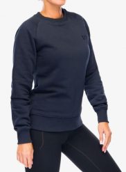 Bluza bawełniana damska Didriksons Fyn Sweater. Niebieskie bluzy z kapturem damskie Didriksons, xs, z bawełny. Za 208.99 zł.