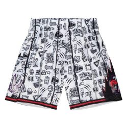 Krótka Toronto Raptors Doodle Swingman 1998-99. Białe szorty męskie Mitchell & Ness, bez wzorów, sportowe. Za 467.00 zł.