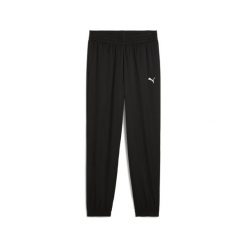 Męskie tkane spodnie Essentials PUMA Black. Czarne spodnie materiałowe męskie Puma, bez wzorów. Za 169.00 zł.