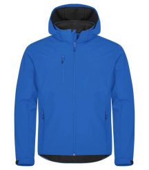 Clique Classic Softshell Hoody – 96% Poliester Recyklingowany – Royal blue. Niebieskie kurtki softshell damskie CLIQUE, m, bez wzorów, z elastanu, z kapturem. Za 303.99 zł.