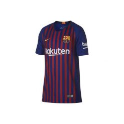 Koszulka piłkarska FC Barcelona 18/19. Niebieskie t-shirty damskie Nike, s, bez wzorów, bez kołnierzyka. W wyprzedaży za 219.99 zł.