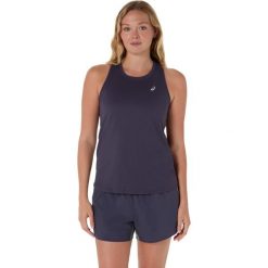 Damski tank top Asics. Fioletowe topy damskie Asics, bez wzorów, bez kołnierzyka. Za 155.50 zł.
