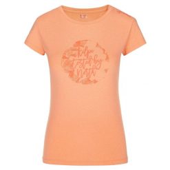 Koszulka techniczna damska Kilpi LISMAIN-W. Brązowe t-shirty damskie Kilpi, bez wzorów, z poliesteru, bez kołnierzyka. Za 112.21 zł.