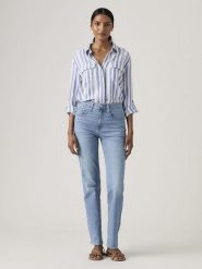 Levi's Dżinsy "724" - Slim fit - w kolorze niebieskim rozmiar: W30/L30. Niebieskie jeansy damskie Levi's, z podwyższonym stanem. Za 209.95 zł.