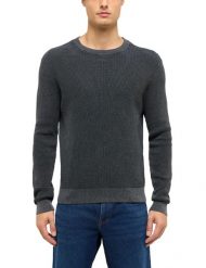 Męski Sweter Mustang Style Edward Black 1017414 4142. Czarne swetry męskie Mustang, m, bez wzorów, bez kołnierzyka. Za 139.99 zł.