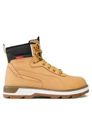 Puma Trapery Desierto v3 Puretex 393928 02 Brązowy. Brązowe buty zimowe męskie Puma, ze skóry, bez zapięcia. Za 369.99 zł.