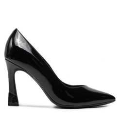 Czółenka KARL LAGERFELD. Czarne czółenka damskie Karl Lagerfeld, bez wzorów, bez obcasa. Za 539.99 zł.