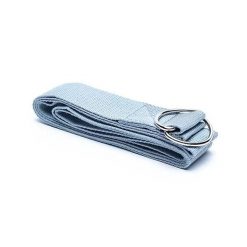 Pasek do jogi szary 183x4cm - elastyczny, trwały, idealny do treningu. Szare paski damskie YOGI & YOGINI, bez wzorów, sportowe. Za 24.90 zł.