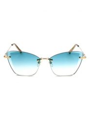 Longchamp Damskie okulary przeciwsłoneczne w kolorze złoto-turkusowym rozmiar: 57. Niebieskie okulary przeciwsłoneczne damskie Longchamp. Za 254.74 zł.