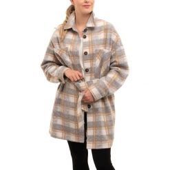 Kurtka Przejściowa Damska Luhta Halttula. Szare kurtki damskie Luhta, bez wzorów, bez kaptura. W wyprzedaży za 599.20 zł.