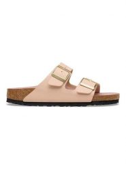 Birkenstock Klapki "Arizona" w kolorze jasnoróżowym rozmiar: 39. Różowe klapki damskie Birkenstock, bez wzorów, bez obcasa. Za 373.35 zł.