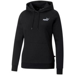 Bluza Z Haftem ESS+ Dla Kobiet. Czarne bluzy bez kaptura damskie Puma, l. Za 329.99 zł.