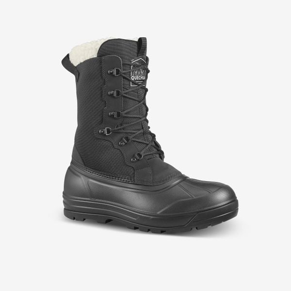 Second Life - Buty turystyczne śniegowce męskie Quechua... - Stan Doskonały. Czarne buty trekkingowe męskie QUECHUA, na jesień, z materiału, przed kolano, bez zapięcia, trekkingowe. Za 254.99 zł.