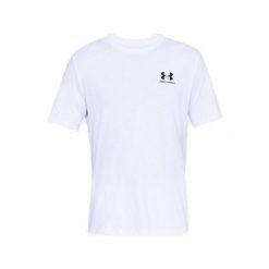 T-Shirt Under Armour Sportstyle Lewy Dorosłych. Białe t-shirty męskie Under Armour, m, bez wzorów, bez kołnierzyka. Za 144.00 zł.