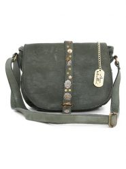 Anna Morellini Skórzana torebka "Luigia" w kolorze khaki - 23 x 19 x 9 cm rozmiar: onesize. Brązowe torebki klasyczne damskie Anna Morellini, bez wzorów, z materiału, bez dodatków. Za 391.99 zł.