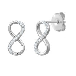 Rafaela Donata Kolczyki Infinity Srebro wysokiej próby Srebrny 1 ct Damski. Szare kolczyki damskie Rafaela Donata, z cyrkonią, srebrne, na sztyftcie. Za 169.99 zł.