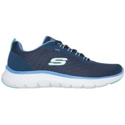 Buty sportowe damskie Skechers Flex Appeal 5.0. Niebieskie buty sportowe na co dzień damskie Skechers, bez wzorów. Za 390.00 zł.