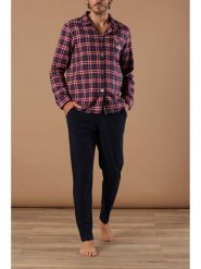 Maryplaid Piżama w kolorze granatowo-czerwonym rozmiar: XL. Czerwone piżamy męskie maryplaid, xl, bez wzorów, bez ramiączek. Za 130.99 zł.