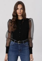 Czarny Kardigan Tanisha. Czarne kardigany damskie Born2be, m, bez wzorów, z dzianiny. Za 99.99 zł.