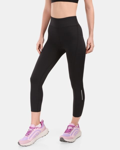 Damskie legginsy sportowe Kilpi TENIA-W. Czarne legginsy damskie Kilpi, s, bez wzorów, z materiału, do biegania. Za 215.49 zł.