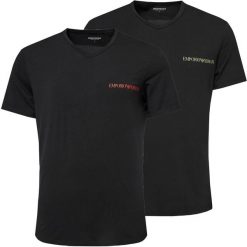 T-shirt męski sportowy Emporio Armani 111849-4F717-23820 komplet 2 sztuki. Czarne t-shirty męskie Emporio Armani, m, bez wzorów, bez kołnierzyka. Za 233.95 zł.