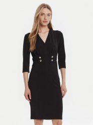 Rinascimento Sukienka koktajlowa CFC0126151003 Czarny Slim Fit. Czarne sukienki damskie RINASCIMENTO, xs, bez wzorów, z syntetyku, wizytowe, bez kołnierzyka, bez ramiączek. Za 459.99 zł.