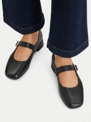 U.S. Polo Assn. Baleriny Amelia001-Blk EO-AMELIA001W/GL1 Czarny. Czarne baleriny damskie U.S. Polo Assn., bez wzorów, bez obcasa. Za 299.99 zł.