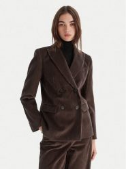 Weekend Max Mara Marynarka Katanga 2525046062 Brązowy Regular Fit. Brązowe marynarki i żakiety damskie Weekend Max Mara, bez wzorów, z bawełny. Za 1,859.00 zł.