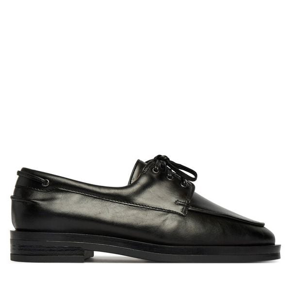 Półbuty Balagan. Czarne półbuty damskie BALAGAN, bez wzorów, bez obcasa, na płaskiej podeszwie. Za 729.99 zł.