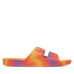 Klapki Freedom Moses. Brązowe klapki damskie Freedom moses, bez wzorów, bez obcasa. Za 179.99 zł.