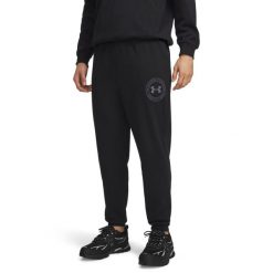 Under Armour UA RIVAL LW GRAPHIC JOGGER Spodnie dresowe męskie. Czarne spodnie sportowe męskie Under Armour, z dresówki. W wyprzedaży za 188.99 zł.