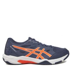 Buty halowe Asics. Niebieskie buty sportowe na co dzień męskie Asics, bez zapięcia. Za 269.99 zł.