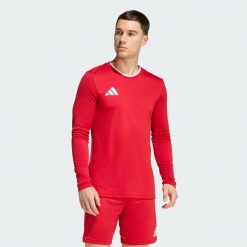 Koszulka Entrada26 Long Sleeve Jersey. Białe koszulki męskie z długim rękawem Adidas, z dzianiny. Za 73.99 zł.