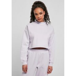 Bluza damska Urban Classics cropped oversized high neck crew. Fioletowe bluzy bez kaptura damskie Urban Classics. Za 183.50 zł.