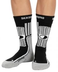 Odzież Skarpety unisex SkatePro Coolmax Inline Skarpety 2-Pak - Czarny - 37-39. Biała skarpetki damskie SKATEPRO, bez wzorów, z bawełny. Za 124.99 zł.