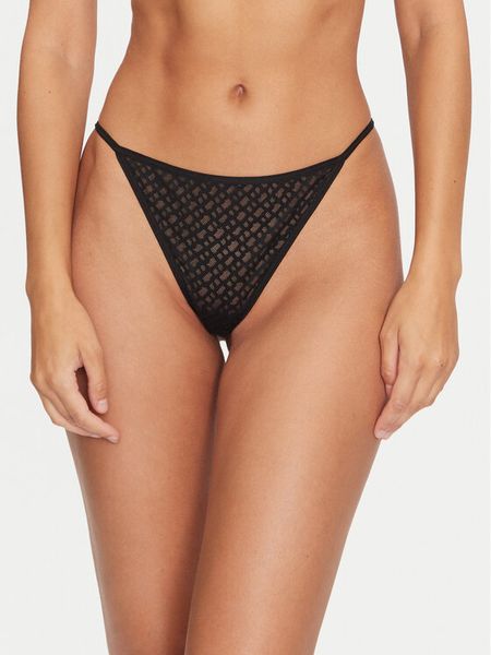 Boss Stringi 50520383 Czarny. Czarne stringi damskie Boss, xl, bez wzorów, z syntetyku. Za 89.99 zł.