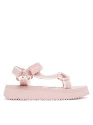 Tommy Jeans Sandały Tjw Eva Sandal EN0EN02747 Różowy. Czerwone sandały damskie Tommy Jeans, bez wzorów, z jeansu, bez obcasa, na płaskiej podeszwie. Za 189.99 zł.