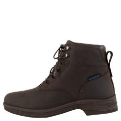 Wodoodporne botki końskie BR Equitation Audace. Brązowe buty zimowe męskie BR, z bawełny, bez zapięcia. Za 510.95 zł.