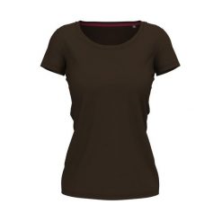 Koszulka Damska Claire Crew Neck Relaxed Fit T-shirt. Brązowe bluzki damskie Stedman, l, bez wzorów, bez ramiączek. Za 60.99 zł.