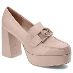 Różowe Półbuty Tamaris Eleganckie Damskie Obuwie. Czerwone półbuty damskie Tamaris, bez wzorów, ze skóry ekologicznej, eleganckie, bez obcasa. Za 339.00 zł.