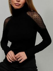 Milan Kiss Koszulka w kolorze czarnym rozmiar: XL. Czarne bluzki damskie Milan Kiss, xl, bez wzorów, bez kołnierzyka, bez ramiączek. Za 113.99 zł.