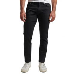 Dżinsy slim z bawełny organicznej Superdry. Czarne jeansy męskie Superdry. Za 407.80 zł.