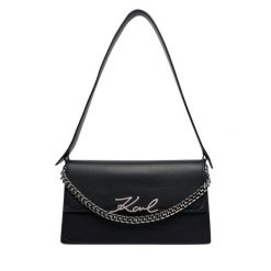 Torebka KARL LAGERFELD. Czarne torebki klasyczne damskie Karl Lagerfeld, bez wzorów, bez dodatków. Za 1,299.00 zł.