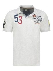 Canadian Peak Koszulka polo "Kelaneak" w kolorze szarym rozmiar: M. Szare koszulki polo męskie Canadian Peak, m, bez wzorów, z bawełny, bez ramiączek. Za 86.99 zł.
