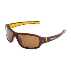 Okulary przeciwsłoneczne Sinner Sr. Brązowe okulary przeciwsłoneczne męskie SINNER, z materiału, prostokątne. Za 313.99 zł.